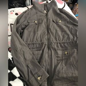 SO XL grey women's overcoat